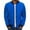 Blue, variant on Patlollav Mens Coats Plus Size Solid Casual Zipper Diamond Stitched Pocket Jacket