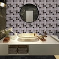 thumbnail image 2 of 10 Pcs Mosaic Tile StiforCKers StiforCK Bathroom Kitchen Home Wall Decal Self-adhesive, 2 of 7