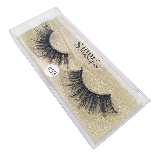 Real 3D suave pestañas largas maquillaje extensión de pestañas postizas gruesas