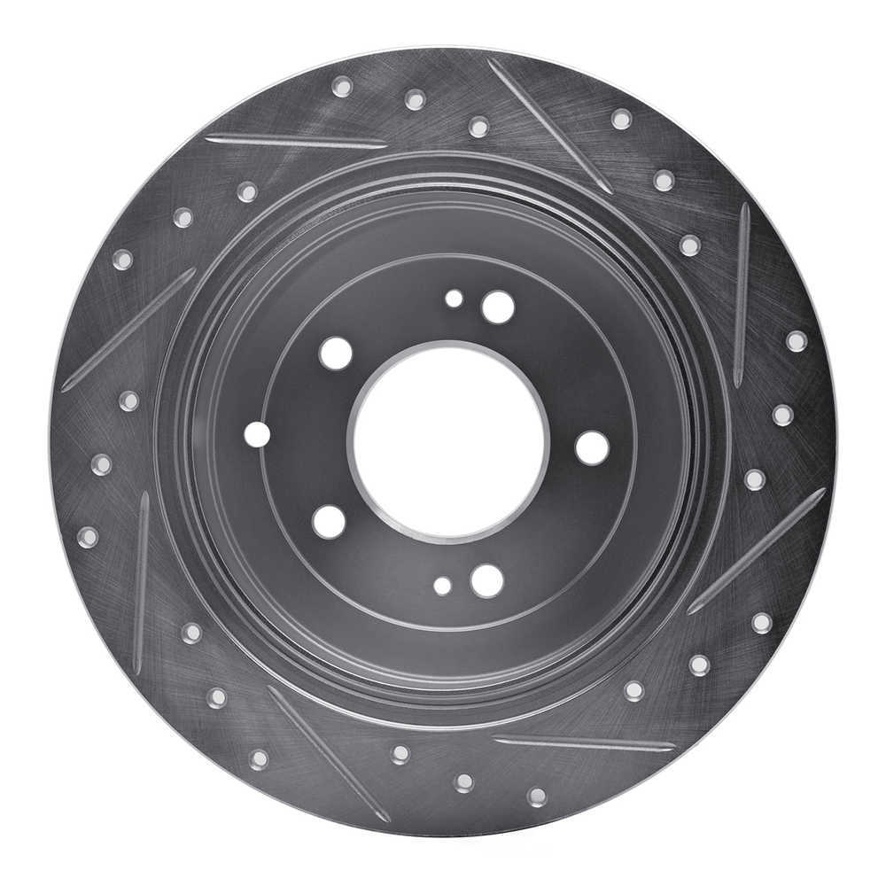 Dynamic Friction Company 631-03052L DFC Brake Rotor - Drilled And Slotted - Silver
