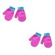 thumbnail image 4 of Mitones para Niños Qarigey Calentador de Dedos Estilo Sencillo Color Naranja Rojo Brillante Rosa Negro Azul Lago Café, 4 of 5