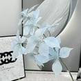 thumbnail image 5 of Nvzi Paquete de 3 flores artificiales de Pascua de 7 cabezas para Navidad, ramos de flores de Pascua de imitación,arreglos de flores de Pascua para decoración navideña, color rosa, 5 of 5