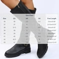 thumbnail image 3 of WAVSUF Women's Mid Calf Boots Wide Width Side Zip Round Toe Winter Daily Trendy Boots Black 5.5, 3 of 9