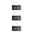 thumbnail image 1 of maskred Panneau Ouvert Fermé Double Face pour Vitrine Maison Réversible Noir 12x23x0.6cm 3Set, 1 of 6
