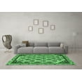 thumbnail image 3 of Ahgly Company Indoor Round Abstract Emerald Green Modern Area Rugs, 7' Round, 3 of 4