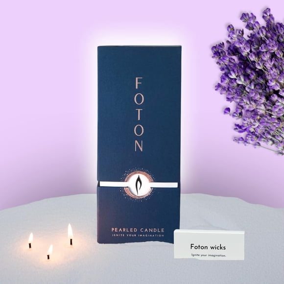 Vela Foton Pearled Lavender Love, 510 ml, 120 horas de duración