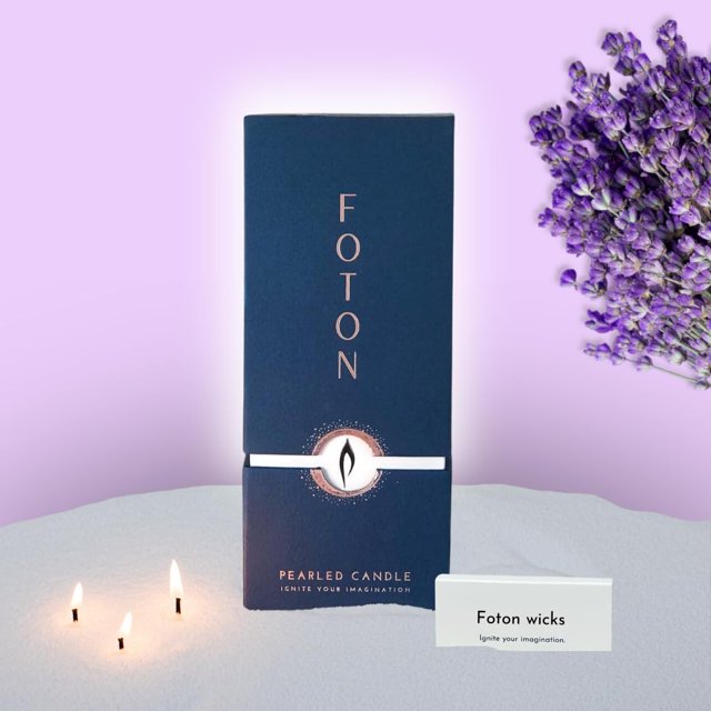 Vela Foton Pearled Lavender Love, 510 ml, 120 horas de duración