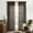 Dark Brown, variant on Linen Curtains, Light Filtering Sheer Window Treatments, Boho Floor to Ceiling Curtains for Bedroom Aesthetic Living Room, 84 Inches Long, 2 Panels Set