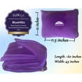 thumbnail image 5 of BlueHills Premium Soft Plush Travel Blanket Pillow for Airplane Car - Purple, 5 of 11
