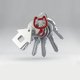 thumbnail image 5 of Ofertas Únicas 4 Pcs Llavero de Resorte para Gato Rojo Aleación de Zinc, 5 of 5