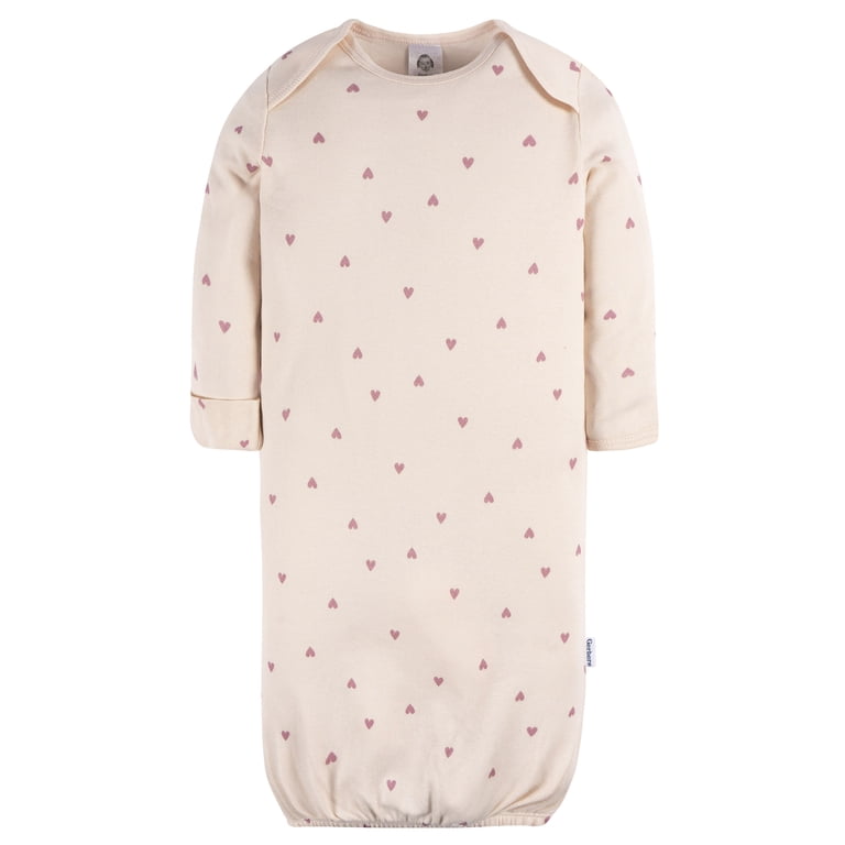 Gerber Baby Neutral Lap Shoulder Gowns, 4-Pack photo 2