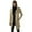 Khaki, variant on Men's Cardigan Zip-Up Jacket Solid Hooded Cardigan Jacket Long Sleeve With Pocket Top