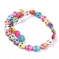 thumbnail image 2 of U8MO 2 Strd Synthetic Turquoise Skull Beads Smooth Mini Stone Loose Spacer 15x13mm, 2 of 3