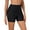 Black, variant on Ocean Blues Women's High-Waisted Board Shorts with Mesh Splicing Swim Bottoms Swim Shorts Size L