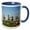 Blue/White, variant on 3drose, Texas, Houston City Skyline at Dawn - Us44 Rti0032 - Rob Tilley, 11oz Two-tone Yellow Mug