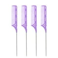 thumbnail image 2 of Metal Needle Tail Comb Hair Brush for Static Control and Heat Styling Supplies, 2 of 7