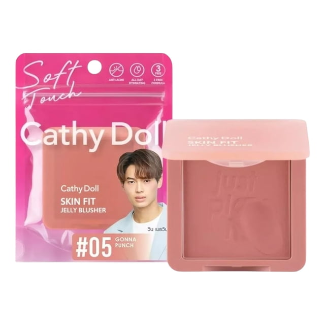 Cathy Doll - Skin Fit Jelly Blusher 6g Rubor Tailandia, tono gonna punch
