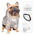 thumbnail image 3 of Balery Retro Hippie Groovy Easter bunny Sudadera con Capucha para Perros Pequeños – Ropa para Mascotas, Disfraz para Perros y Gatos, Ideal para Fiestas y Cosplay-X-Large, 3 of 7
