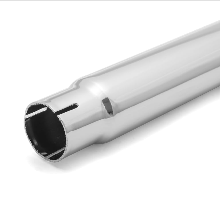 KCINT Chrome Slip-On Fishtail Exhaust Muffler For Harley Touring 1995-2016