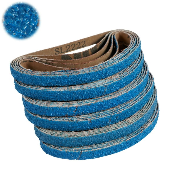 30Pcs Zirconia Sanding Belt Set 40Grit/60Grit Reusable Air Belt Sander Sanding Belt Heat Resistant Wood Grinding Sanding Belt Metal Grinding Sanding Belt for Metal Wood