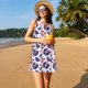 thumbnail image 3 of Balery record rock music Skull Vestidos de verano para mujer con estampado: vestido holgado sin mangas, vestido playero informal y cómodo para días calurosos., 3 of 7