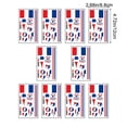 thumbnail image 3 of Tatuajes temporales de banderas de la Copa del Mundo para la cara, pegatinas para fiestas de fútbol 2026, banderas nacionales impermeables, fácil de aplicar, pack de 10, 3 of 5