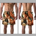 thumbnail image 3 of luoweisi Men's Beach Shorts Quick Dry Swim Trunks with Mesh Lining Squirrel S, 3 of 5