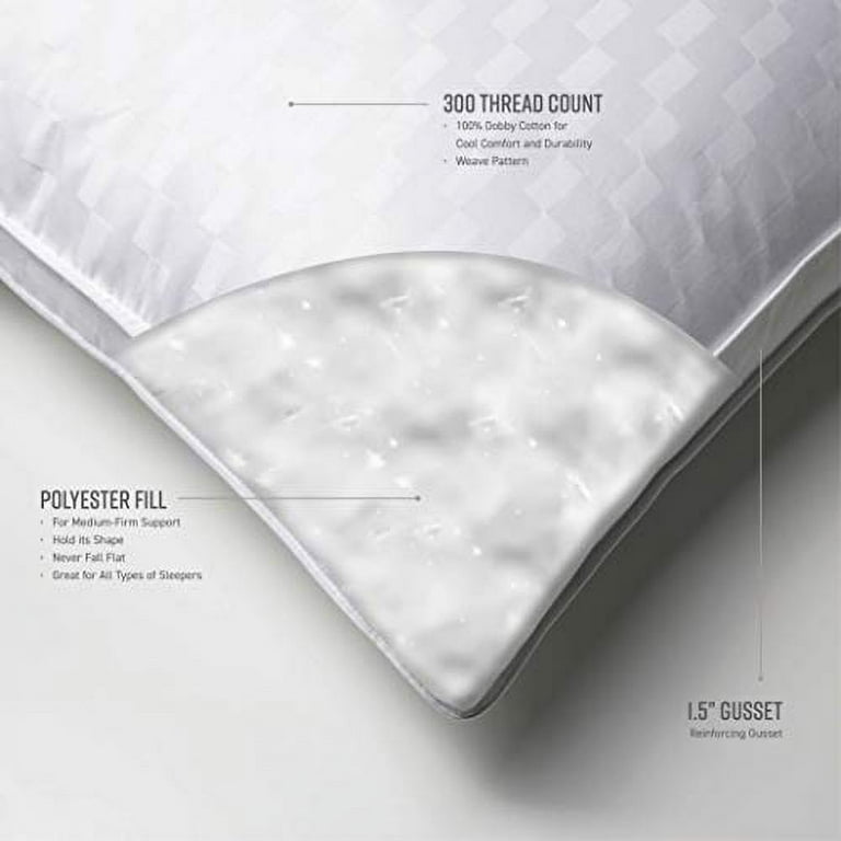  Sobel Westex: Hotel Sobella Bed Pillow for Sleeping, Side  Sleeper Pillow, Hotel Quality, 300 TC, 100% Cotton Case