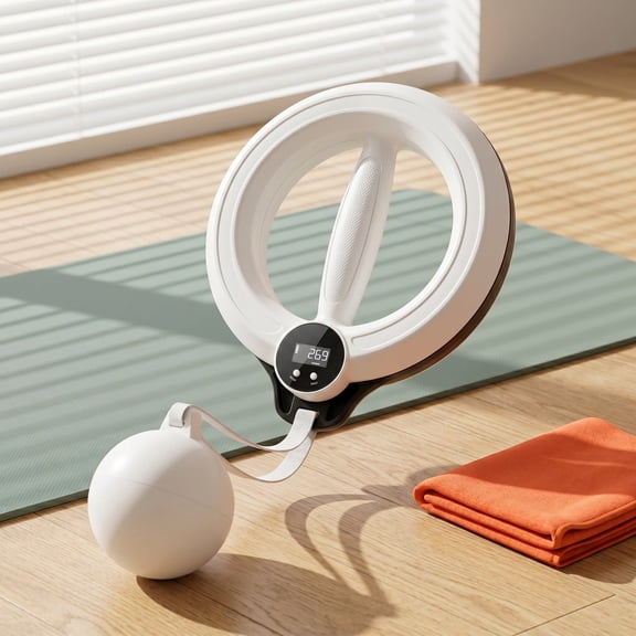 Infinity Arm Hoop with Digital Tracker – Smart Flabby Arm Exerciser for Upper Body Toning, 1.21 lbs Hand-Crank Shoulder & Forearm Workout