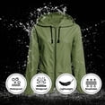 thumbnail image 5 of American Trends Rain Coats for Women Waterproof with Hood Packable Rain Jackets Womens Lightweight Rain Jackets Outdoor Army Green XL, 5 of 8