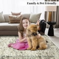 thumbnail image 6 of Garvee 4'x6' Area Rugs Vintage Persian Floral Rug, Non-Slip Backing Washable Rugs, Low Pile Distressed Indoor Carpet for Living Room Bedroom Home Office, Beige, 6 of 9