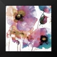 thumbnail image 2 of Brown,Victoria 15x15 Black Modern Framed Museum Art Print Titled - Pink Flowers 1, 2 of 5