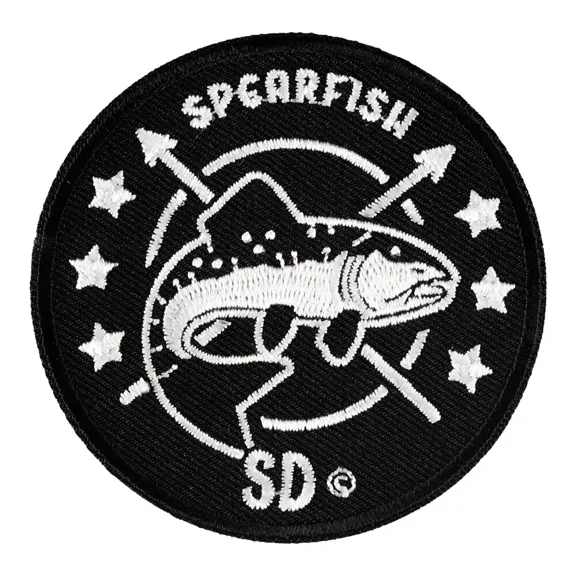 Spearfish Black & White Crest Patch, South Dakota Patches