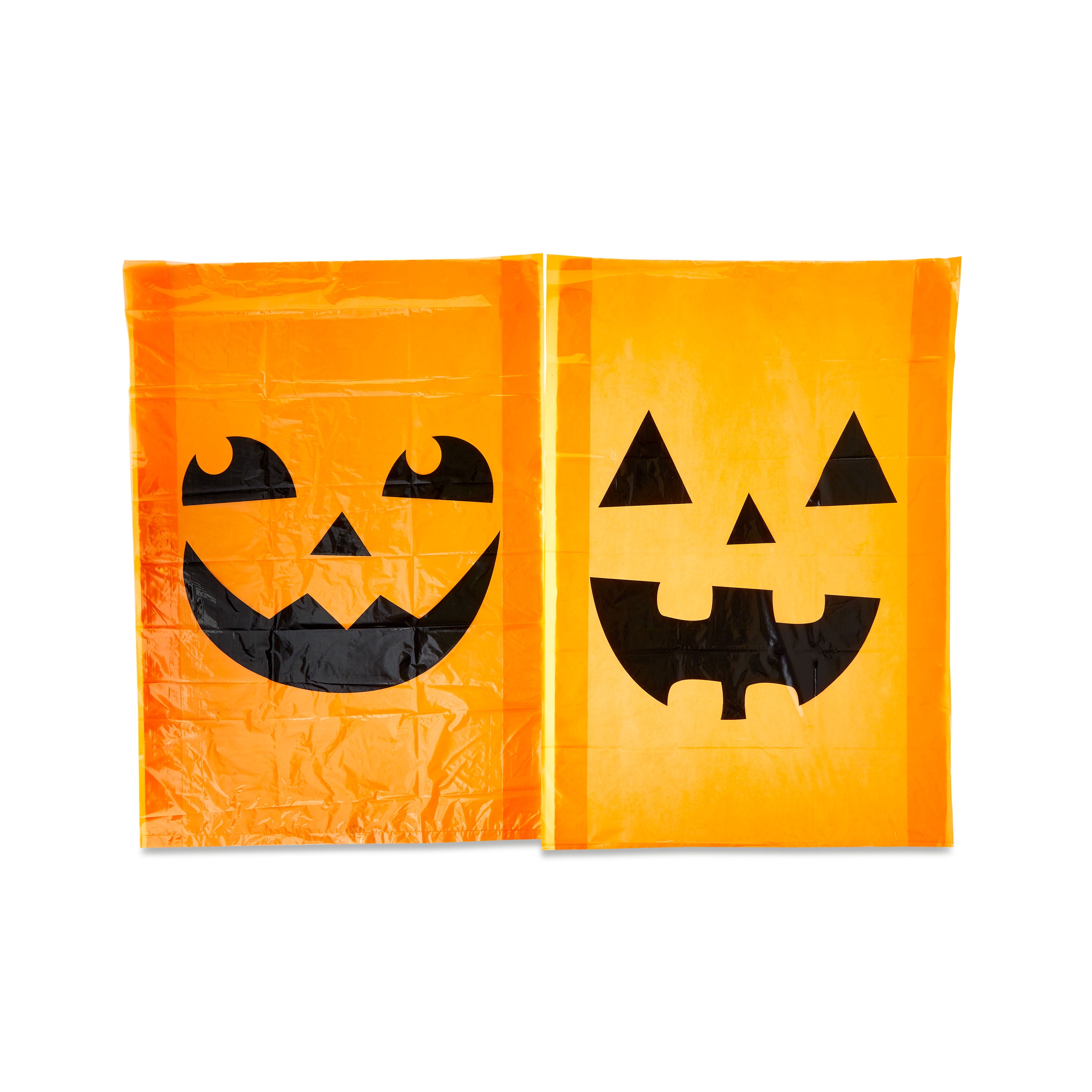 Lighted Blow Mold Pumpkin Decoration, Orange, 16