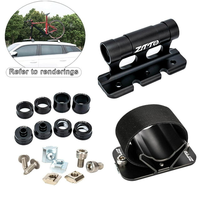 Bike Block Fork Mount Holder Aluminum Alloy Thru Axle Fork Bikes Block Car Roof Rack Carrier Front Fork Rear Rack