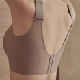 thumbnail image 4 of Women's Solid Four-Breasted Adjustable Wireless Bra, Floralshe Brasier, Seamless Full Coverage Ribbed Bralettes, 4 of 7
