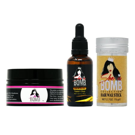 She Is Bomb Collection Edge Control 3 5oz Growth Oil Drop 1oz