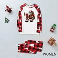 thumbnail image 2 of Odeerbi Christmas Pajamas for Family Holiday Long Sleeve Family Christmas Pajamas Matching Sets Mom Christmas Plaid Printed Blouse Tops + Pants Sleepwear Family Matching PJs Set Red, 2 of 6
