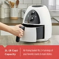 thumbnail image 4 of BLACK+DECKER Purify 2-Liter Air Fryer, White/Black, HF100WD, 4 of 5
