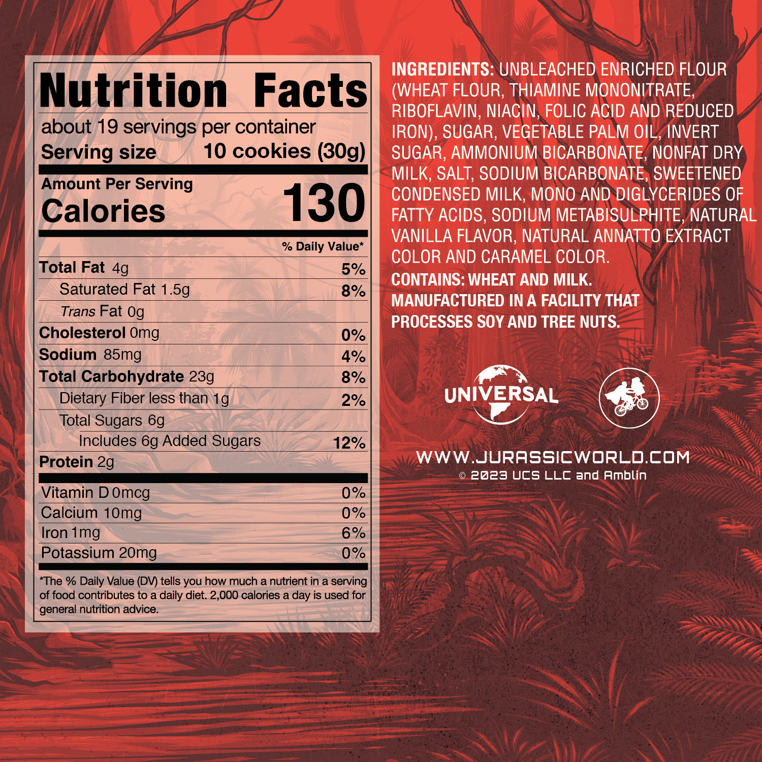Jurassic World Snackorama Dino Crackers, Snack Cookies, 20 oz Bag