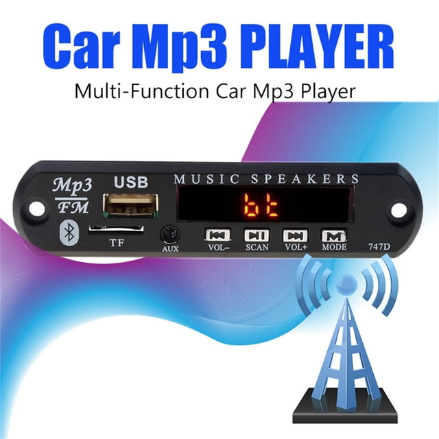 Binmer Carte Décodeur Bluetooth MP3 Lecteur MP3 Carte Décodeur Kit Voiture Récepteur Audio Adaptateur
