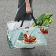 thumbnail image 7 of Christmas sled Foldable Reusable Large Capacity Oxford Cloth Cube Organizer Shopping Bag Basket Organizer, 7 of 7