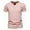 Pink, variant on Men's Cotton Pocket T-Shirt V Neck Short Sleeved T Shirt Casual Versatile Undershirt