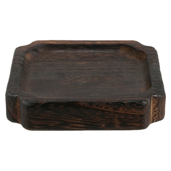 WHAMVOX 1Set Wooden Coasters For Drinks Dark Brown Quality Tea Ceremony