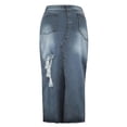 thumbnail image 4 of Women Fashion High Waist Ripped Destroyed Street Style Skirt, 4 of 5