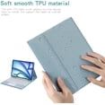 thumbnail image 7 of JINRAN Touch Keyboard Case for iPad Air 11-inch M3 (2025) / M2 (2024), iPad Air 5th (2022) / 4th Generation (2020) 10.9 Inch with Pencil Holder - Magnetically Detachable Touch Bluetooth Keyboard, 7 of 7