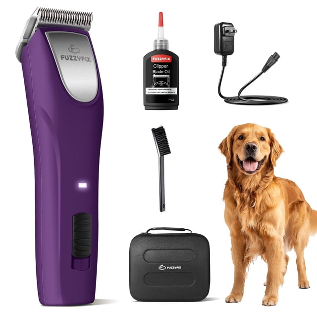 Kit de aseo profesional Dog Clippers FuzzyFix con 2 velocidades