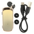 thumbnail image 2 of Écouteurs Rétractables BT 5.2 Écouteurs Clip sur Oreillette, Casque Confortable avec Design Rétractable, Affichage de la Batterie LED, Longue Durée de Vie de la Batterie pour Sports de Plein Air Conduite, 2 of 8