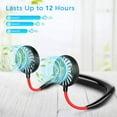 thumbnail image 3 of Tagital Portable Hands-free Neck Fan with 3 Speed Control and 360 Degree Rotation, Personal Cooling Fan for Camping, Traveling, Amusement Parks, Concerts, Sports and Other Outdoor, Indoor Activities, 3 of 6