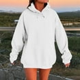 thumbnail image 2 of Oversized Fleece Hoodies for Women, Lightweight Sweatshirts Long Sleeve Sweaters, Outfits Fall Winter Tops, 2 of 5